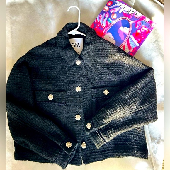 ZARA BLACK JACKET - Picture 6 of 12